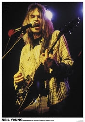 Neil Young 1976 concert poster